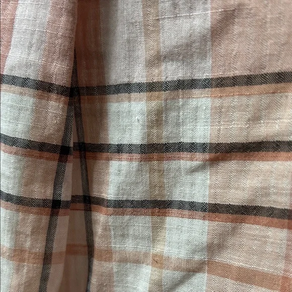 Madewell Park Popover Plaid Short Sleeve Shirt Size Medium Cotton Blend Office - Picture 12 of 13